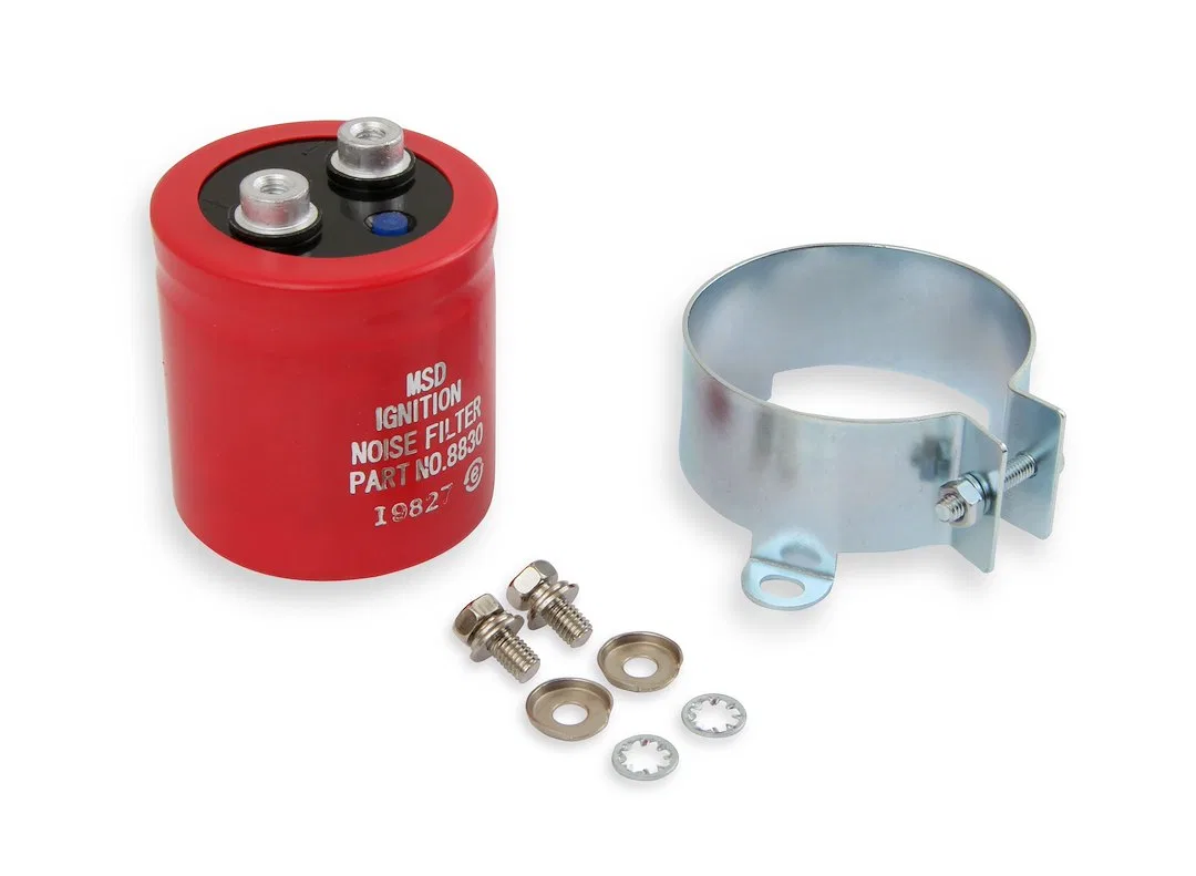8830MSD – MSD CO. Ignition Noise Filter, 26K RF Passive Filter Red - view 2